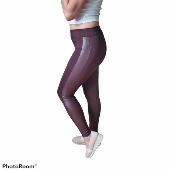 Dynamite Burgundy legging Faux leather - Picture 1 of 4